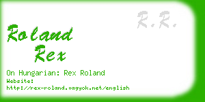 roland rex business card